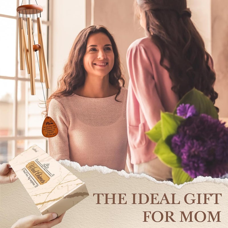 Leebbsin Gifts for Mom, Moms Wind Chimes, Christmas Best Gift for Mom, Mother Birthday Gift from Daughter Son, Love Reminder Gifts for Birthday Thanksgiving Mother's Day, Large-36'' - Image 2